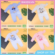 Dokma- BT+BG long-sleeved shoulder bodysuit (3-12m) DMB202