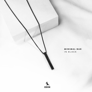 Dây chuyền ODIN Minimal Bar | Phiên bản All-Black x Chất liệu thép Titan 316L x Bảo hành 12 tháng