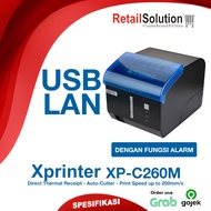 Thermal Printer Cashier Kitchen Kitchen Receipt 80mm USB Ethernet LAN - Xprinter XP-C260M C260 M Aut