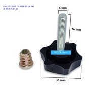 Star M6 and Murnas Stable Feet - 3PCS