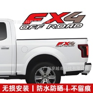 4x4 Off-Road Vehicle Stickers Modified Rear Stickers FX4 Decorative Decals Truck Colorful Trunk Glas