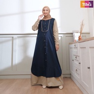 Gamis Wanita Terbaru Nibras NBC 023 Elegansi dan Warna Lengkap Maroon Navy dan Khaki