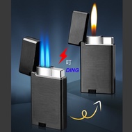 Pemetik Api Berbunyi Ding Butana Gas Api Jet Berganda dan Api lembut