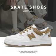 New Boonlrr【Official】รองเท้ากีฬา NB307 เทรนด์ใหม่รองเท้ากระดานชายคู่ N รองเท้าลำลองฝึกศีลธรรมนักเรีย