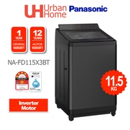 Panasonic TD Inverter Washer Top Load Washing Machine Mesin Basuh ( 11.5KG ) NA-FD115X3BT / NAFD115X
