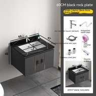 Space aluminum alloy bathroom cabinet combination bathroom sink cabinet washstand mirror cabinet int