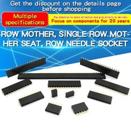 10PCS 2.54mm Pitch Single Row Female 2~13P PCB Socket Board Pin Header Connector Strip Pin Header in