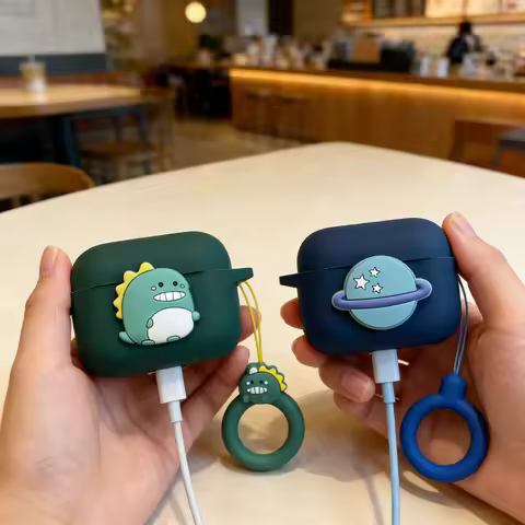 love keychian case For QCY MeloBuds N70 /N20 /N60/HT19/Crossky C30/C50 /ArcBuds Lite Silicone Earpho