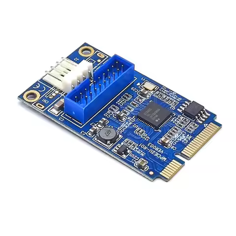 VO-MINI PCI-E To USB3.0 Adapter Card MINI PCIE To 19-Pin Expansion Card For Win 7/8/10/Linux