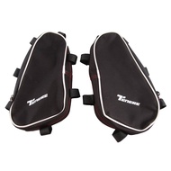 2 PCS Frame Crash Bars Waterproof Bag Bumper Repair Tool Bag Nylon Black for 700 Tenere700 XTZ 700
