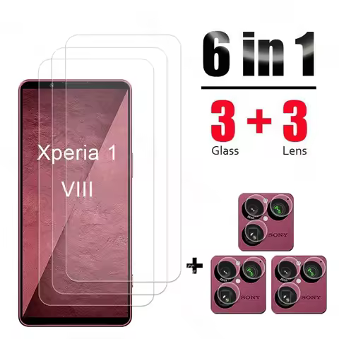 For Sony Xperia 1 VIII Glass Tempered Glass Full Glue Film Xperia 1 VIII Glass Screen Camera Protect