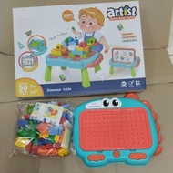 Dinosaur Building Block Table Painting Multifunctional Building Block Toys