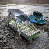 [lzdjlmy2ua] SiaBiced Sluice Box Kit Lightweight Aluminum Gold Sluice Easy Setup Portable Gold Prosp