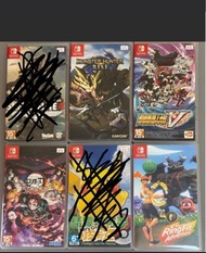 Switch games - 鬼滅、sniper elite 4、機械人大戰v、monster hunter rise