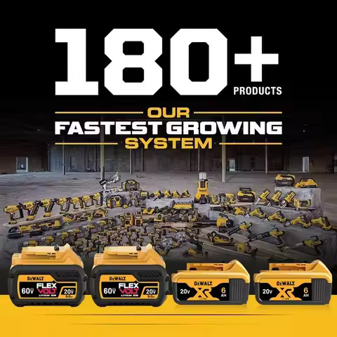 Genuine DEWALT Battery 60V 9Ah DCB609 Flexvolt Dual Voltage Battery Compatible with DEWALT 60V MAX P