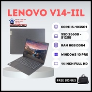 laptop baru lenovo v14 - iil core i5-1035g1 8gb ssd 512gb 14  fhd - ssd 512gb
