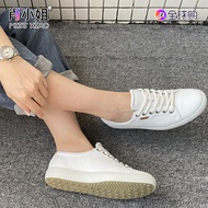 Ecco Ecco Men's Women's Shoes Spring Autumn Flat Lace-Up White Shoes Casual Sneakers Soft Cool430003