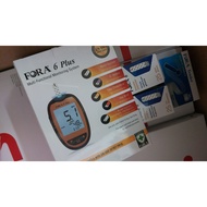 GLUCOMETER SET MULTI FUNCTIONAL MONITORING SYSTEM BRAND FORA MODEL 6PLUS