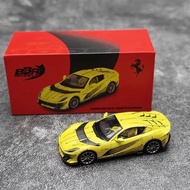 R 1: 64 Ferrari 812 Competitizone Sketch Coating Alloy Car Model