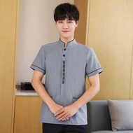Free Shipping💎Cotton Cleaning Workwear Short-Sleeved Women's Uniform Summer Clothes Hotel Hotel Gues