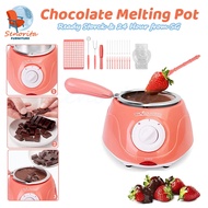 MINI Electric Chocolate Melting Pot,Melting Fondue Set,Chocolate Fondue Fountain,Warmer Machine for Milk Chocolate