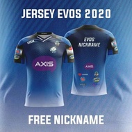 Esports Jersey EVOS 2019 2020 Gaming T-shirt custom nickname