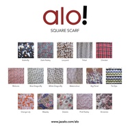 alo Square Chiffon Scarf / Bandana - Kids Hijab / Tudung Budak / Skaf Leher - Handbag Twilly / Necke