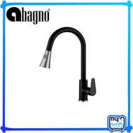 Abagno SIM-182P-BS S/lever kitchen sink mixer with pull-out double spray