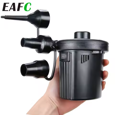 EACF Portable Inflatable Pump Electric Air Mattress Camping Pump Car Air Compressor Pump Quick Filli