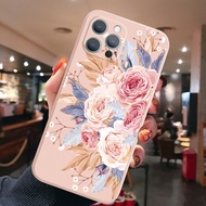 For Xiaomi Redmi Note 11 10 Pro 9S Remdmi 9A 9C POCO X3 NFC GT M4 M3 Pro 5G Redmi10 Phone Cases You Are Beautiful Pink Rose Floral Square Frame Edge Cover