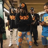 HOT Denim Tears x Offset Co Album SET IT OFF Flame Kapok hoodie y2k hoody vintage hoodies couple JH 