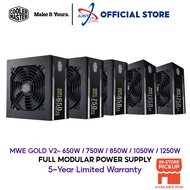 COOLER MASTER MWE 650W / 850W 80 PLUS GOLD V2 FULL MODULAR POWER SUPPLY PSU ( V6501-AFAAG-UK / V8501