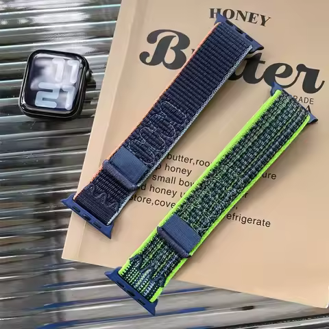 Nylon Sport Strap for Apple Watch Band 49mm for Nike Loop Bracelet iWatch S10 9 8 7 6 5 4 3 se2 Ultr