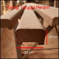 Railing Tangga / Relling Kayu Kamper Samarinda Oven Per Meter
