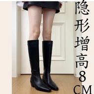 Hundred Heel Fleece Boots - 8cm Thick Sole | Autumn/Winter