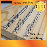 Original 925 Silver SM Baby Bracelet Bangle For Kids Budak | Gelang Tangan SM Bangle Perak 925 | Ready Stock