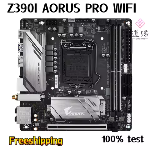 For Z390I AORUS PRO WIFI Motherboard 64GB HDMI M.2 SATA3.0 LGA 1151 DDR4 Mini-ITX Z390 Mainboard 100