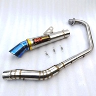 Daeng sai4 Canister Conical Exhaust pipe 51mm 1Set big elbow Raider 150carb Raider 150 fi Tmx 150 Tmx 125/155 Euro DL 150rusi tc125/150/175 Pinoy 125/150 Motoposh 125/150 Skygo 125/150/175 big elbow Daeng sai4 51mm Canister