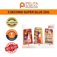 ACCESSORIES 3 SECOND SUPER GLUE 10g / GAM 3 SECOND / GAM KASUT