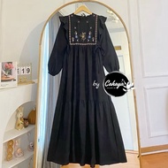 CHERIKA DRESS | XXXL XXL XL LMS | DRESS PREMIUM LINENPOLO WITH MODERN EMBROIDERY, COOL AND COMFORTAB