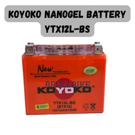 KOYOKO NANOGEL BATTERY G2 YTX12L-BS YTX12L YTX12 L 100% ORIGINAL KOYOKO KAWASAKI ZR1100 VN1500 SUZUK