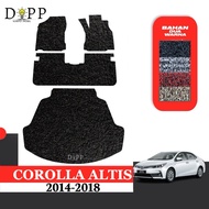 Corolla Altis Car Mat Car Mat/ Toyota Corolla Altis 2014-2018 Vermicellimie Premium Material