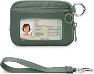 The Iris Wallet Zip Card Case with ID Window Purses for Women Coin Purse with Zipper Mini Portable K