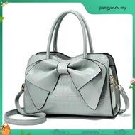 H0038 Handbag Shoulder Bag The Movie Crocodile Pattern Big Bow PU Leather With Strap