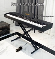 88 Keys Portable Digital Piano Electric Piano Electronic Piano One Pedal Black Standard Keyboard Full Size Key Carino E-115 Free X Shape Stand Low Price High Quality 88 Keys Digital Piano Portable Piano 88 Keys Keyboard Piano Multifunction Good Sound