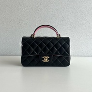 閒置新✨ Chanel mini CF handle 黑拼粉🖤🩷