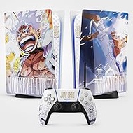 PS5 Skin Gear 5 Sticker, Sticker for Playstation 5, Console and Controller, Standard Edition Disc, Gear 5 PS5 Skin (1 Controller)