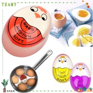 TEAMY Egg Boiled Timer, Color Changing Cartoon Cooking Yummy Alarm Things, Soft-Boiled Egg Onsen Tam