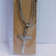 Catholic Christian corpus Cross Motif Necklace