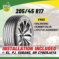[Installation Provided] New Tyre 205/45R17